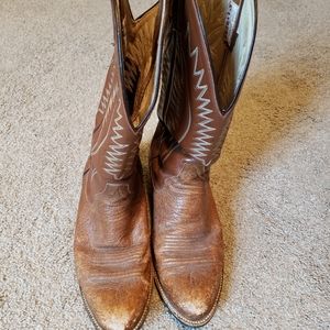 Sanders Leather Cowgirl Boots